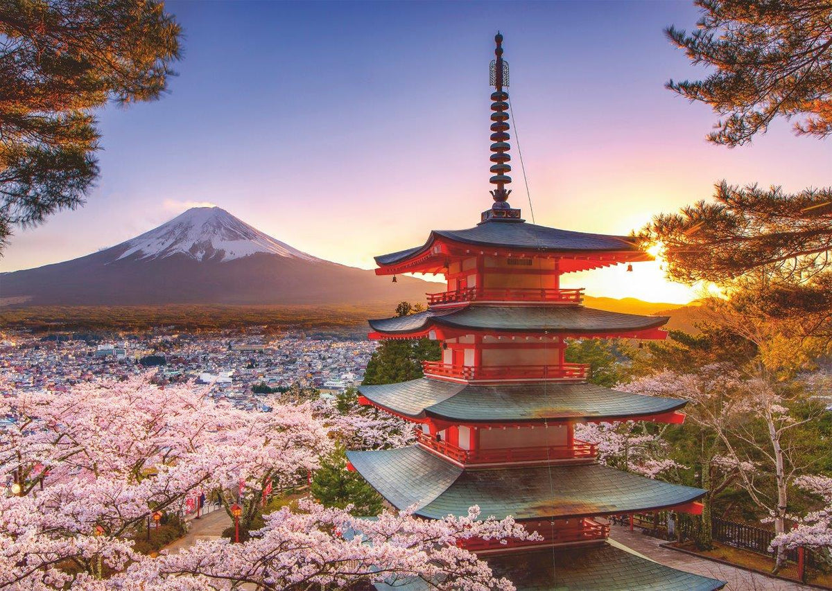 Mount Fuji Cherry Blossom View 1000pc [Ravensburger Puzzle]