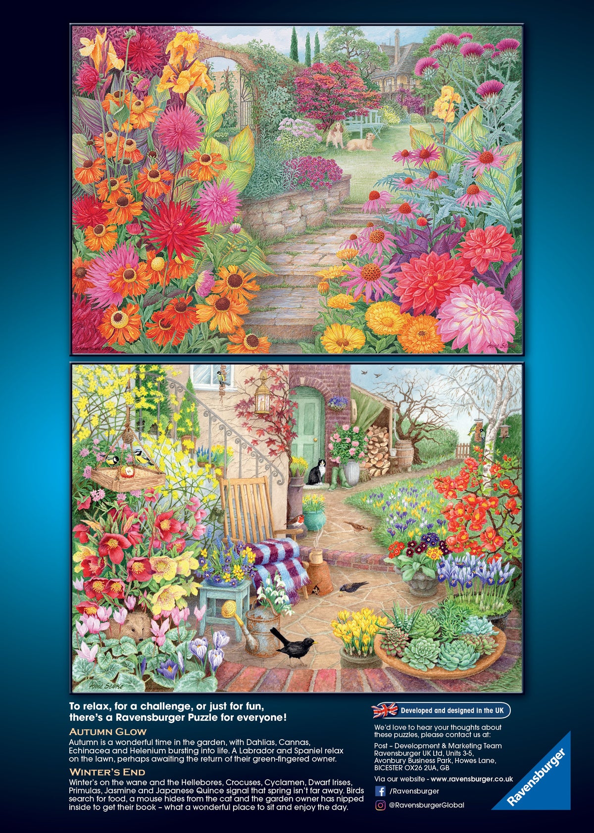 Happy Days: #4 Glorious Gardens 4x500pc [Ravensburger Puzzle]