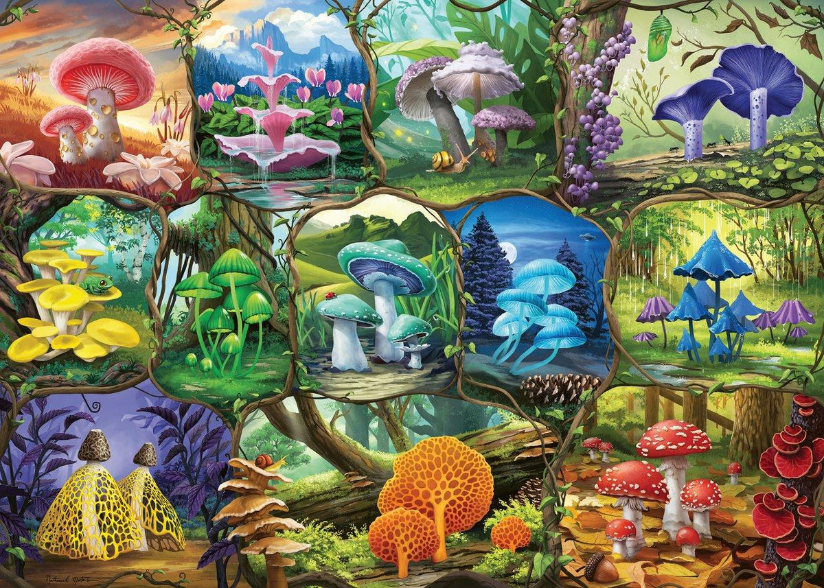 Beautiful Mushrooms 1000pc [Ravensburger Puzzle]