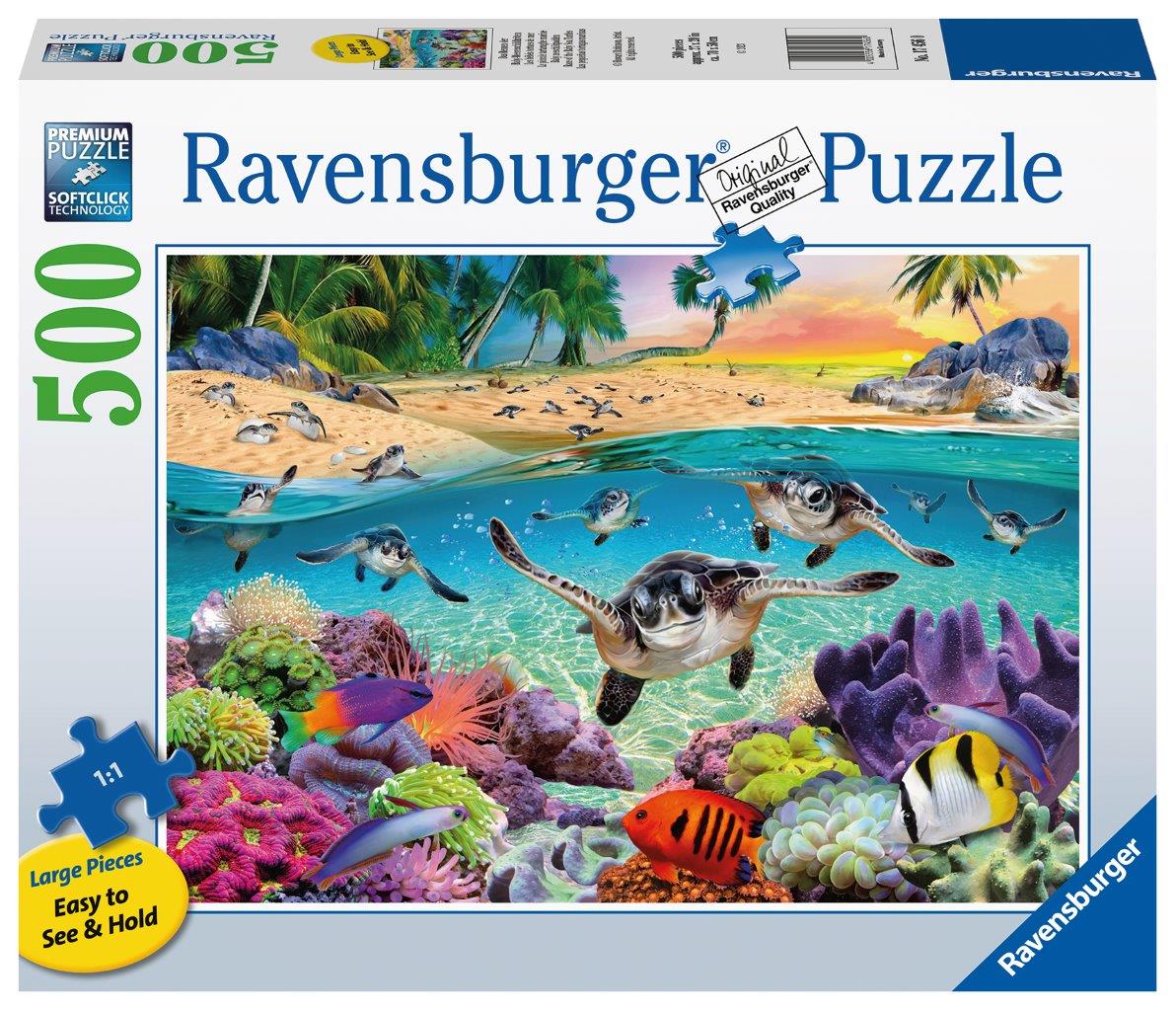 Race of the Baby Sea Turtles 500pcLF [Ravensburger Puzzle]