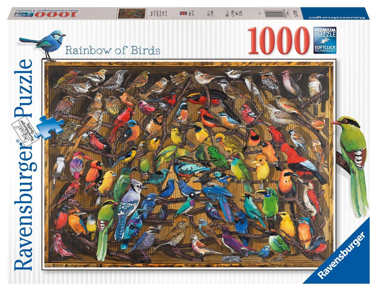 Rainbow of Birds 1000pc [Ravensburger Puzzle]