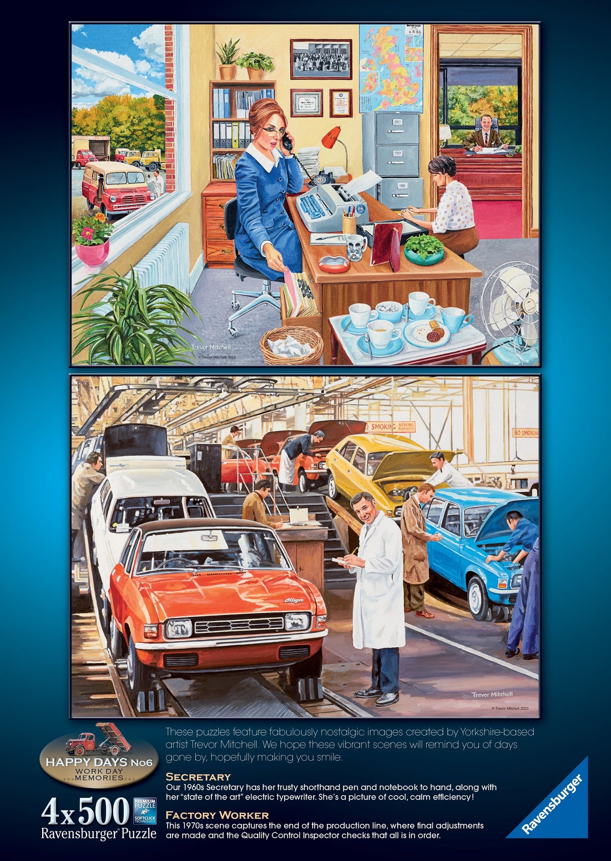 Trevor Mitchell Happy Days: #6 Work Day Memories 4x500pc [Ravensburger Puzzle]