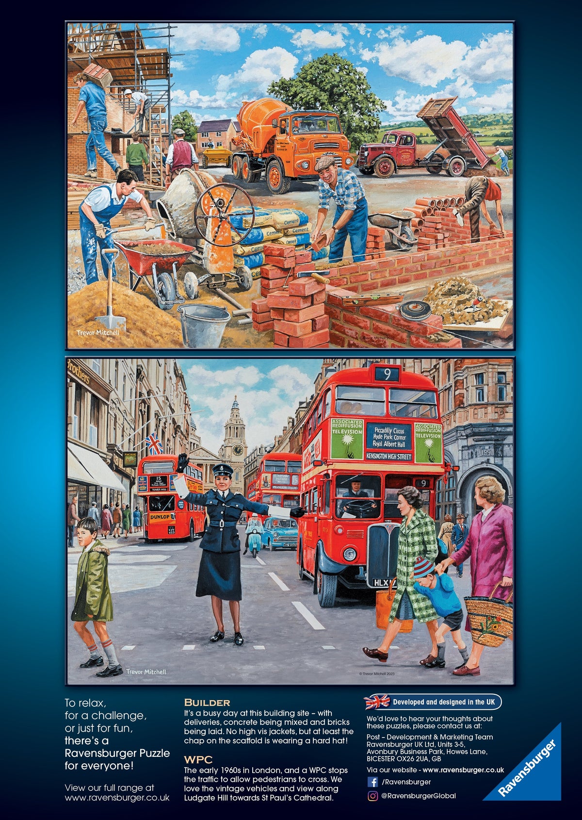 Trevor Mitchell Happy Days: #6 Work Day Memories 4x500pc [Ravensburger Puzzle]