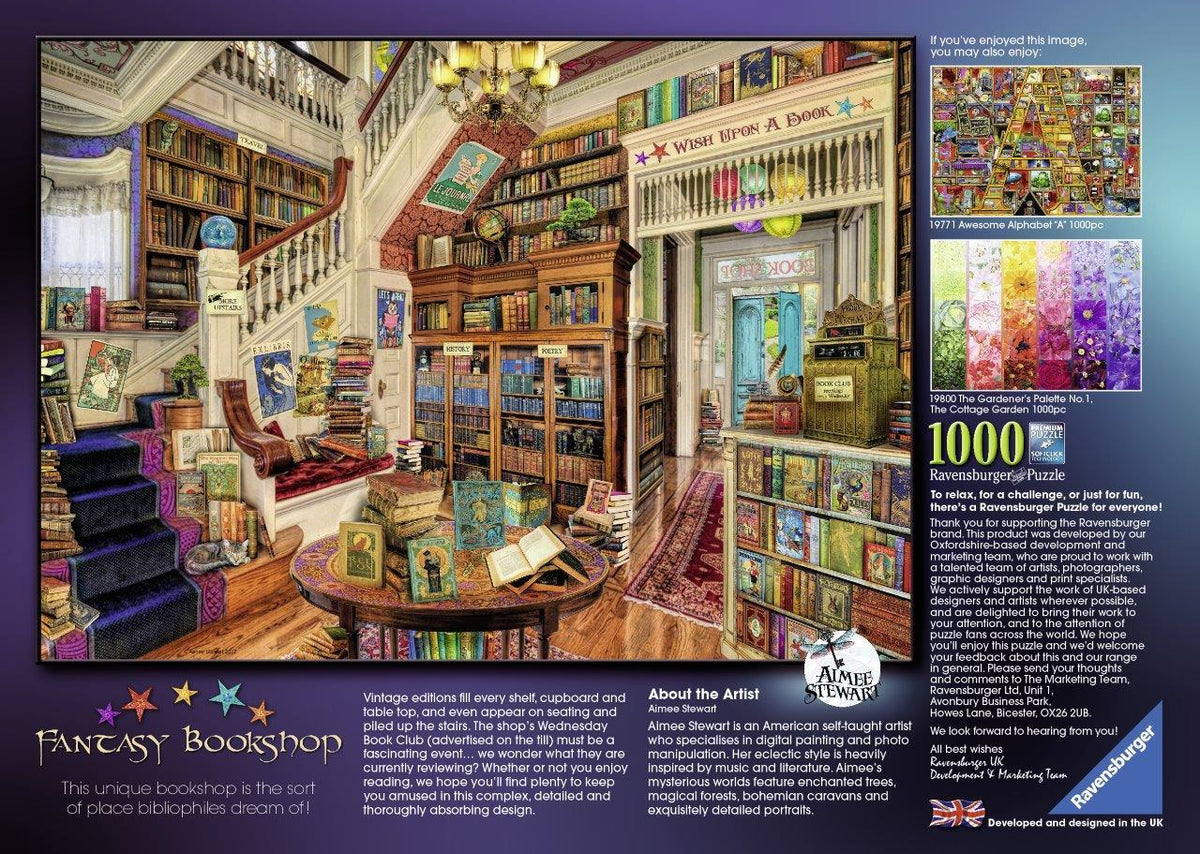 The Fantasy Bookshop 1000pc [Ravensburger Puzzle]