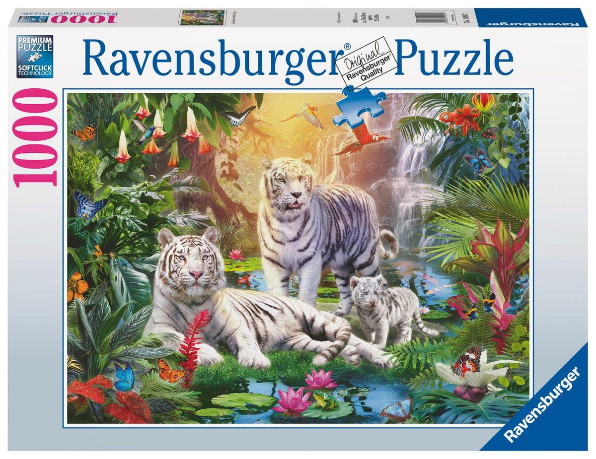 White Tiger Family 1000pc [Ravensburger Puzzle]