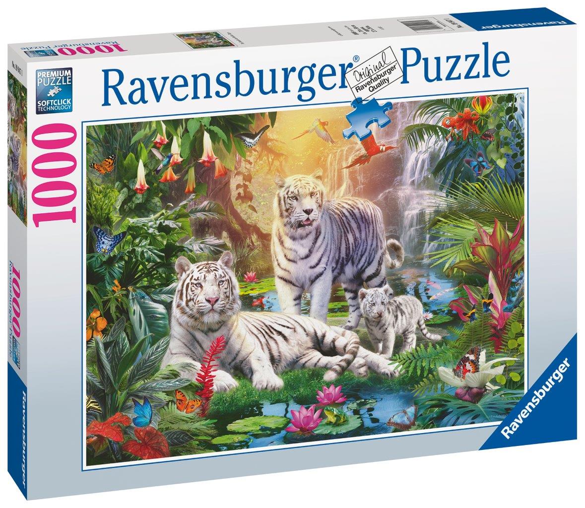 White Tiger Family 1000pc [Ravensburger Puzzle]
