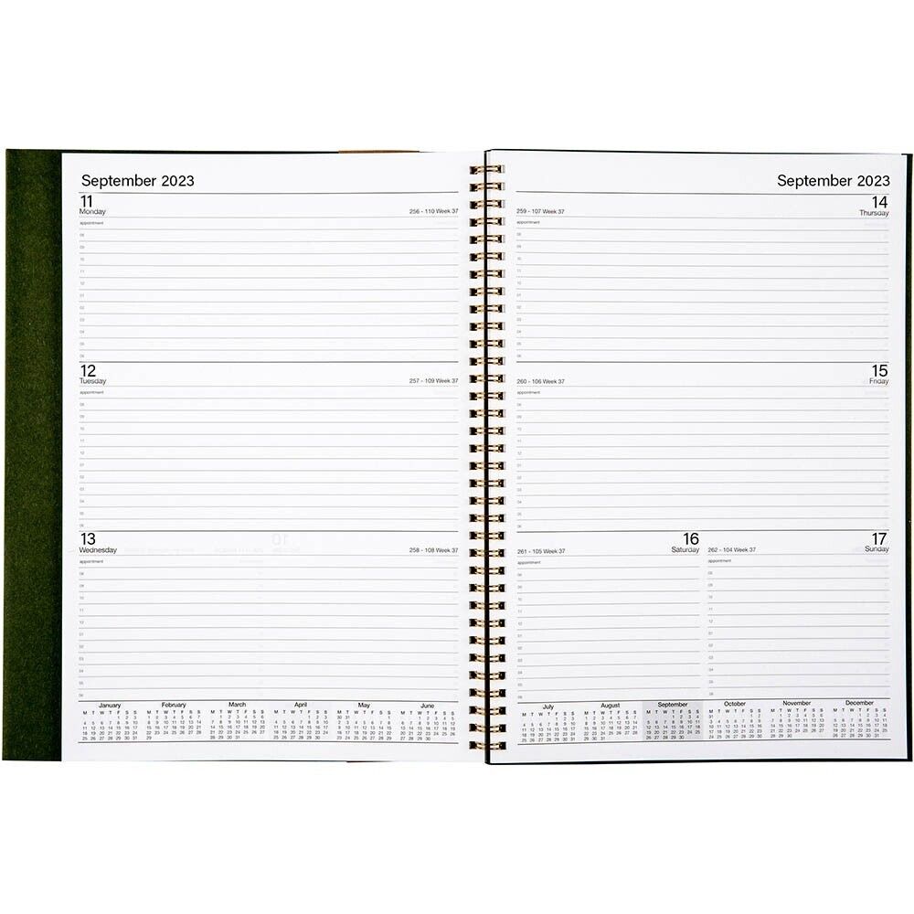 Cumberland 2023 Calendar Year Diary - Earthcare A4 WIRO Bound WTV