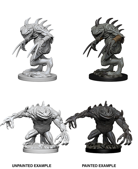 D&amp;D - Grey Slaad &amp; Death Slaad (Nolzurs Marvelous Unpainted Miniatures)