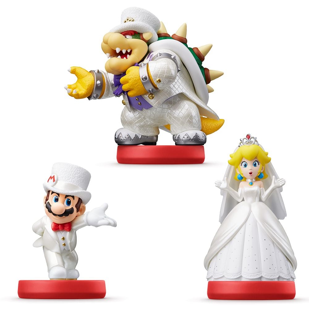 Nintendo amiibo - Mario, Peach &amp; Bowser (Super Mario Odyssey)