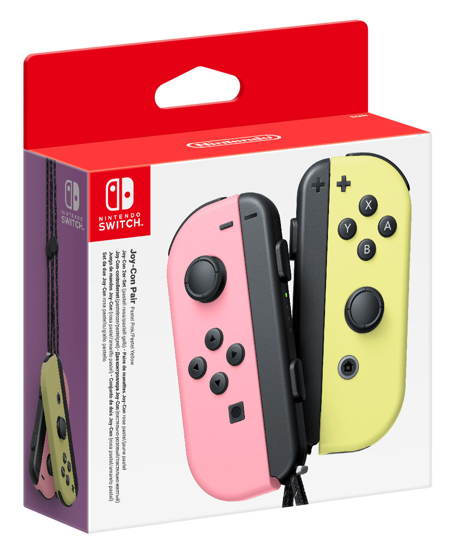 Joy-Con Pair - Pastel Pink/Pastel Yellow Controllers (Nintendo Switch)