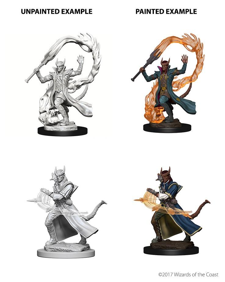 D&amp;D - Tiefling Male Sorcerer (Nolzurs Marvelous Unpainted Miniatures)