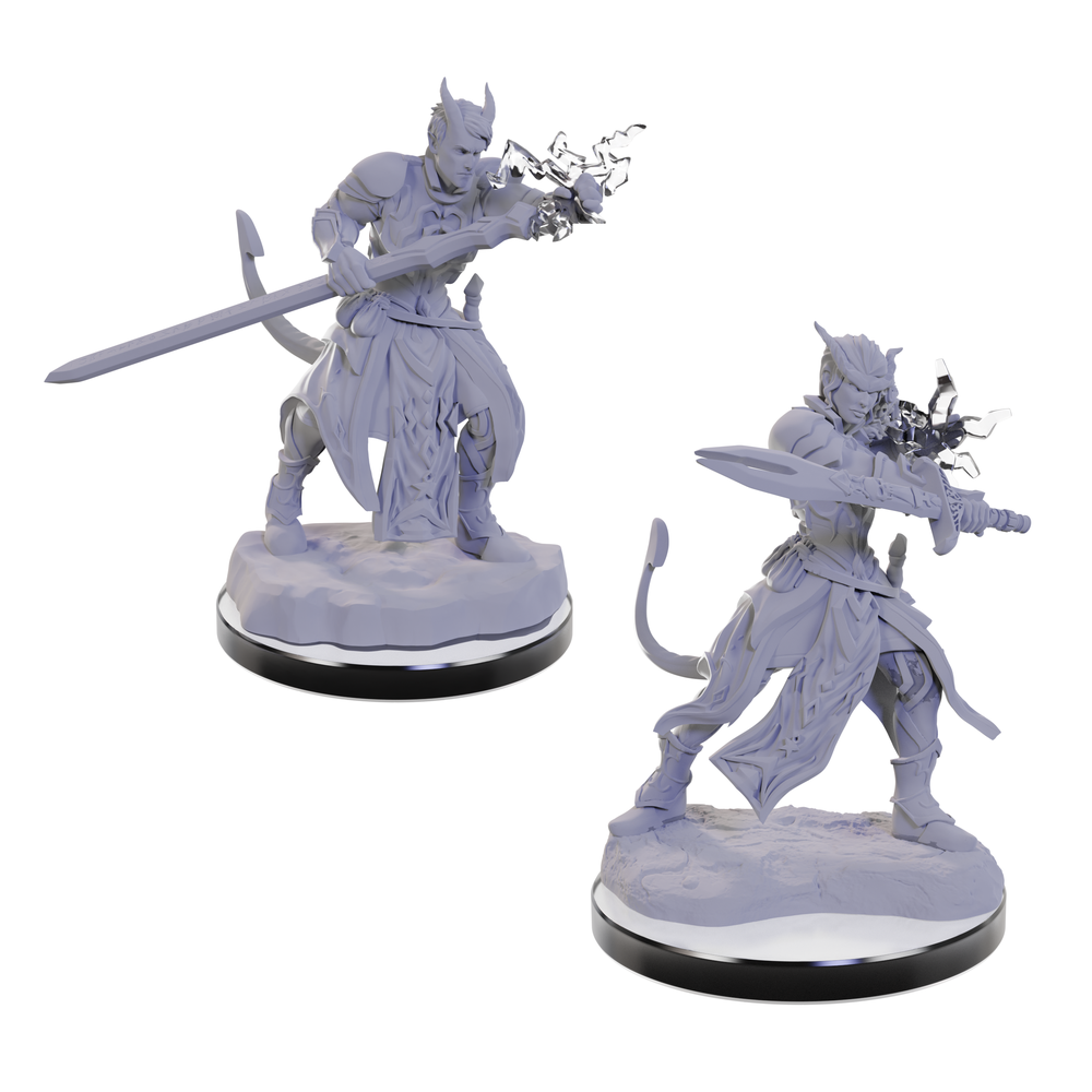 Tiefling Warlocks [D&amp;D Nolzur&#39;s Marvelous Miniatures]