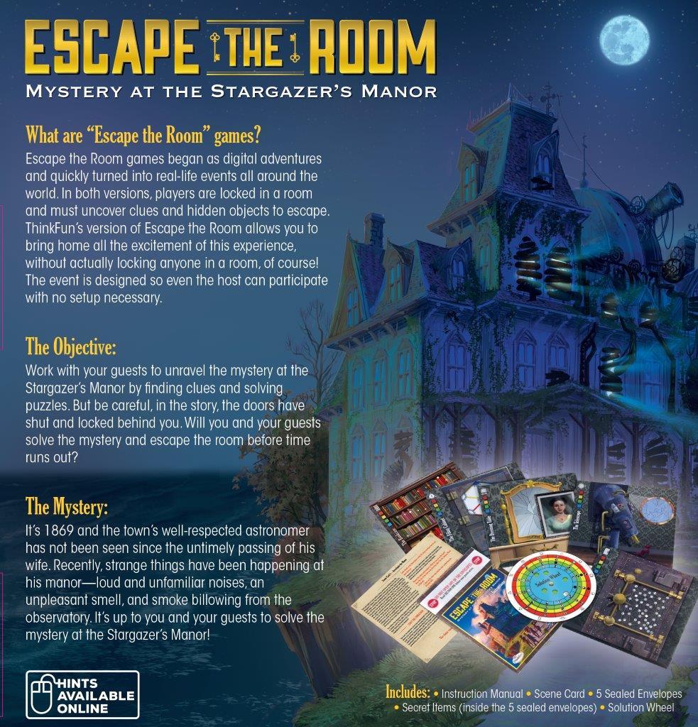 ThinkFun - Escape Room Stargazers Manor