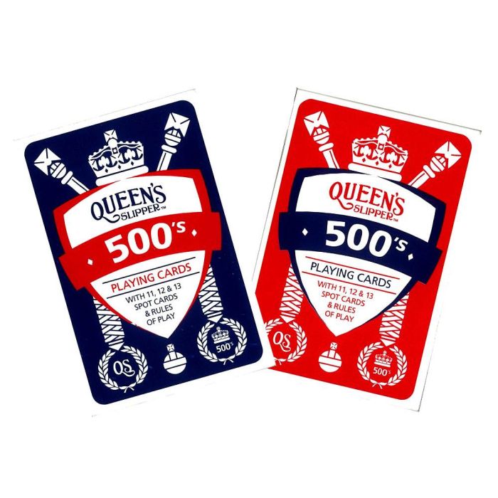 500&#39;s Playing Cards (Queen&#39;s Slipper)