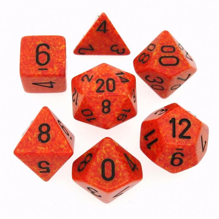 CHX 25303 Speckled Fire (Polyhedral 7-Die Set)