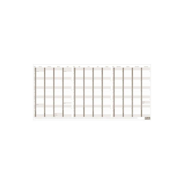 UPWARD 2025 Year Planner- Folded A4 4702 (557x297mm)