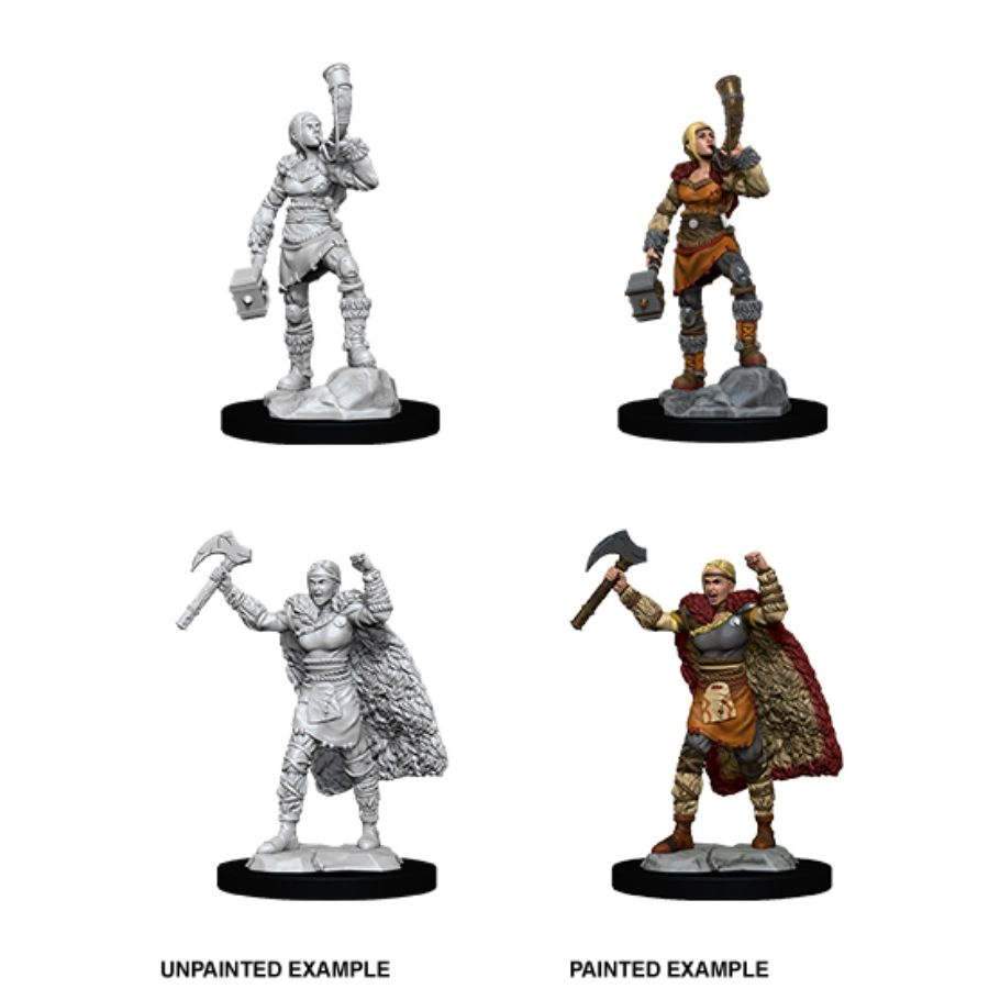 D&D - Female Human Barbarian (Nolzurs Marvelous Unpainted Miniatures)
