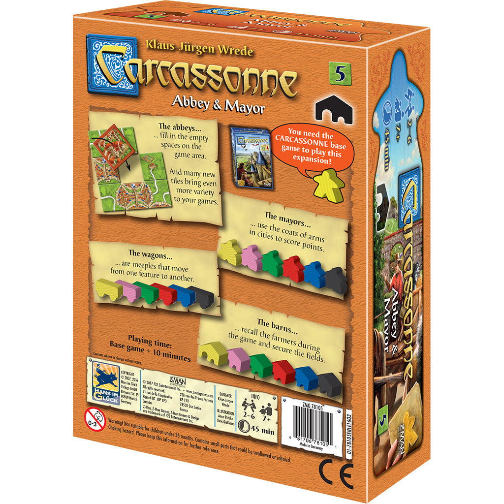 Carcassonne - Abbey &amp; Mayor (Expansion #5)