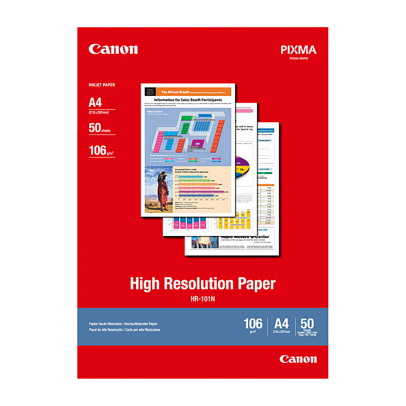 Canon A4 High Res 106 gsm Photo Paper. Pack/50
