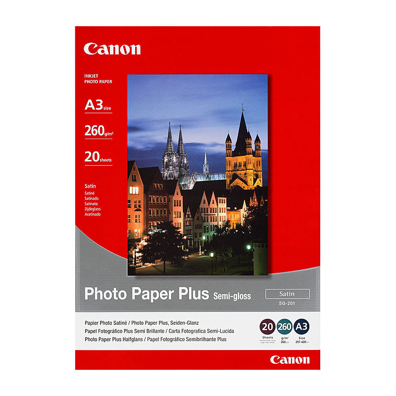 Canon A3 Semi Gloss 260 gsm Photo Paper - Pack/20