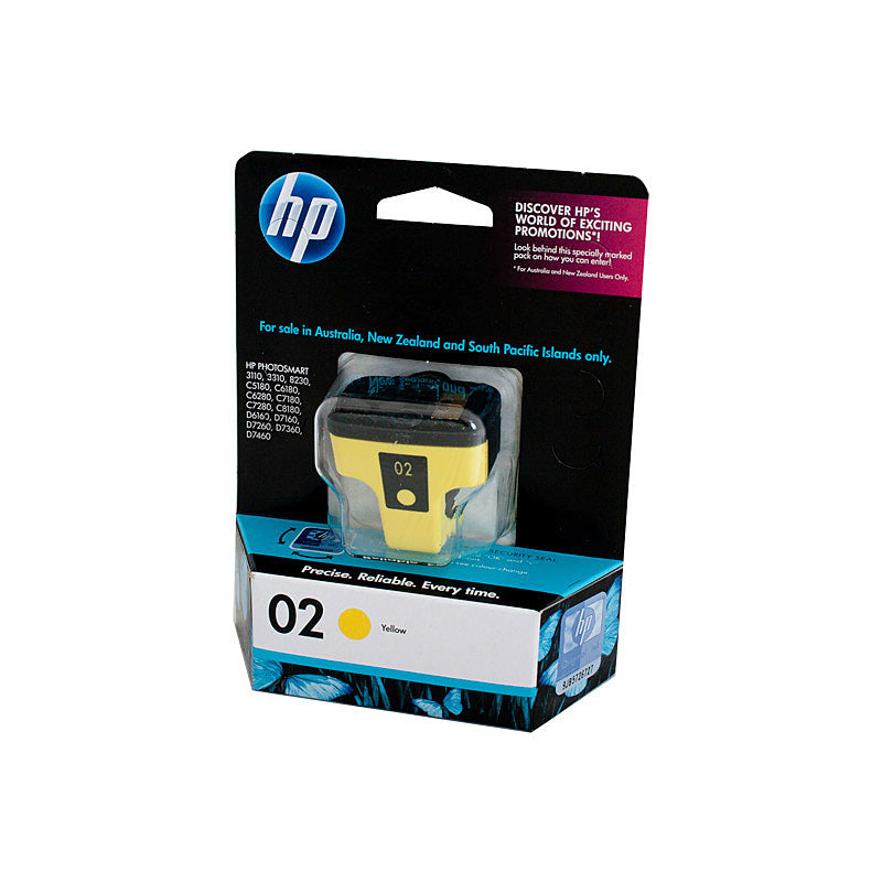 HP 02 Yellow Ink Cartridge 3310