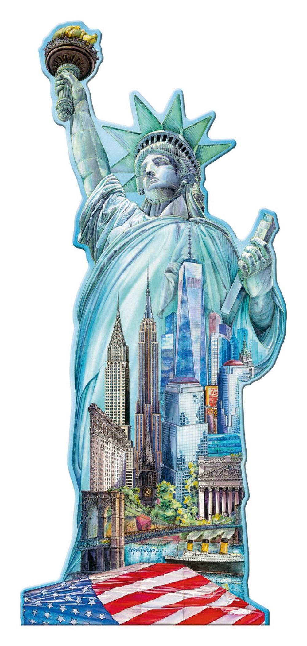 Silhouette Puzzle Statue Of Liberty 1000pc (Ravensburger Puzzle)