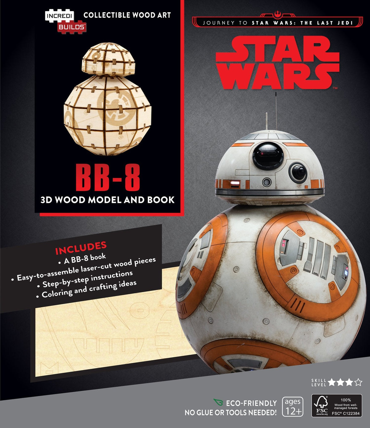 Incredibuilds Star Wars Bb8 3D Wood Model
