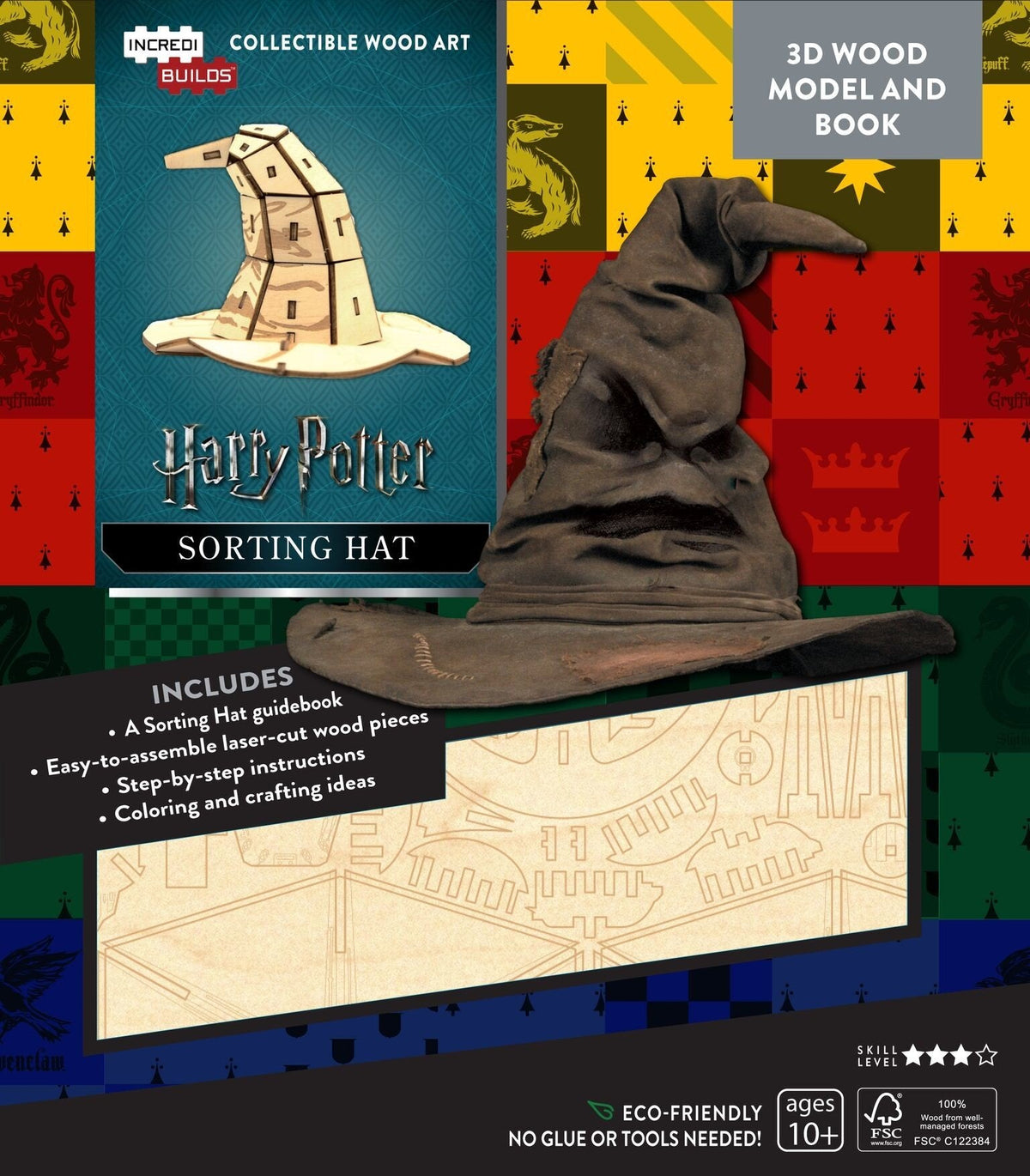 Incredibuilds Harry Potter Sorting Hat 3D Wood Model