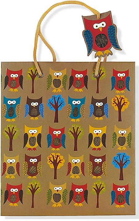 Peter Pauper Dlx Gift Bag Owls
