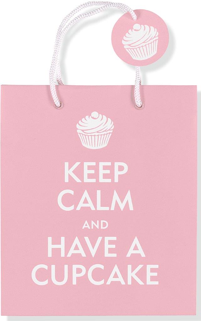 Peter Pauper Dlx Gift Bag Keep Calm/Cupcake