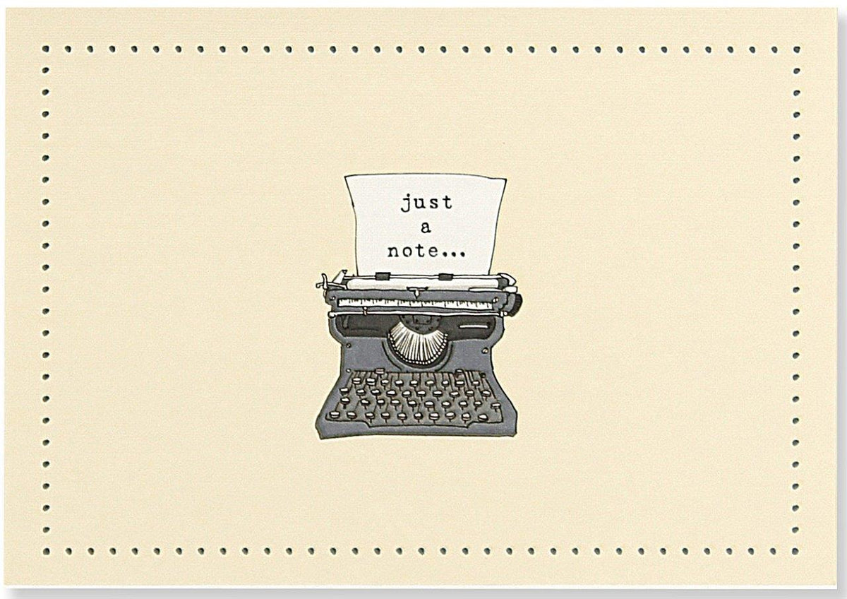 Peter Pauper Note Card Typewriter