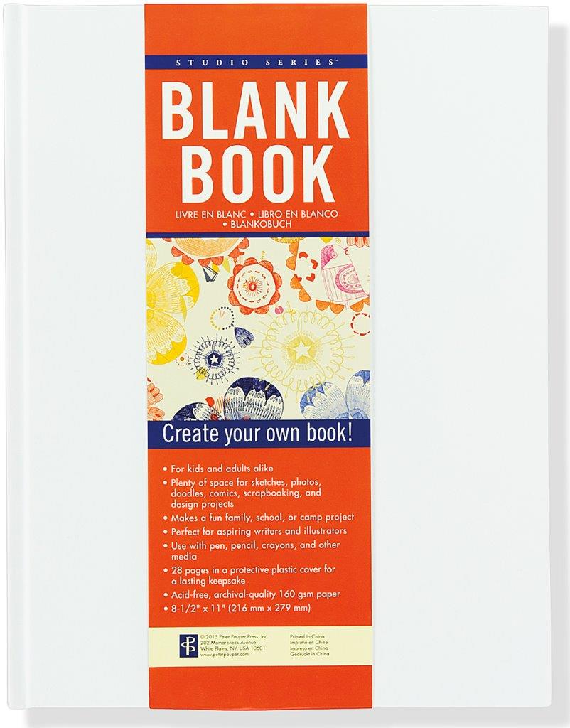 Peter Pauper Studio Blank Book White