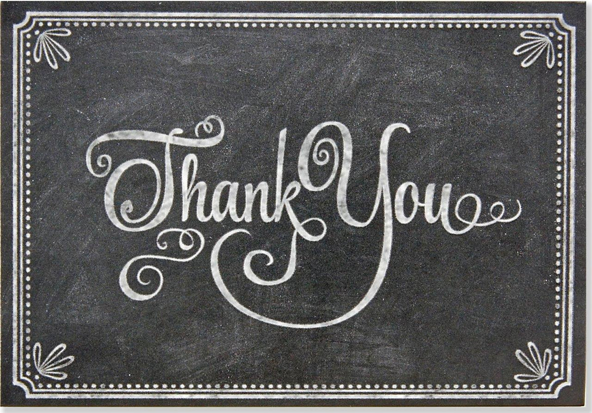 Peter Pauper Thank You Note Chalkboard