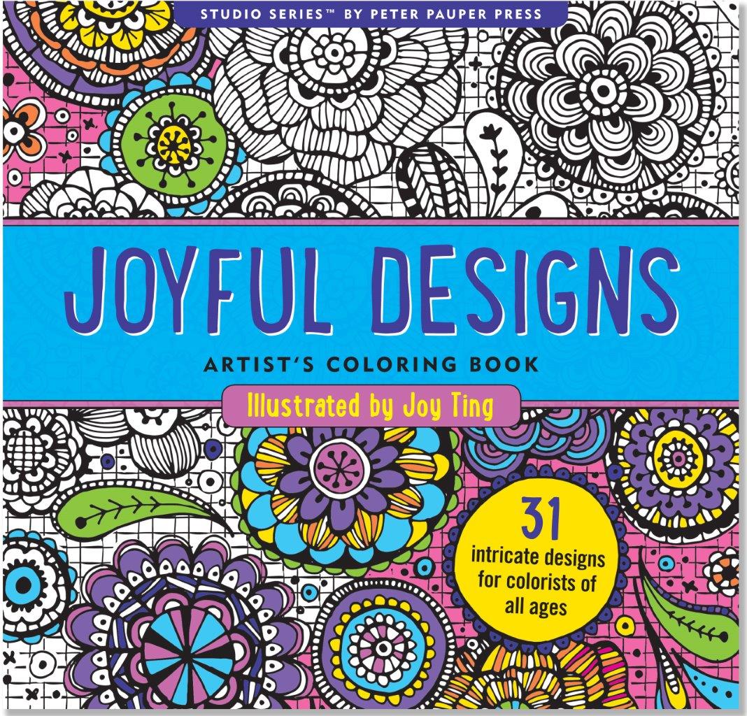 Peter Pauper Color Bk Joyful Designs