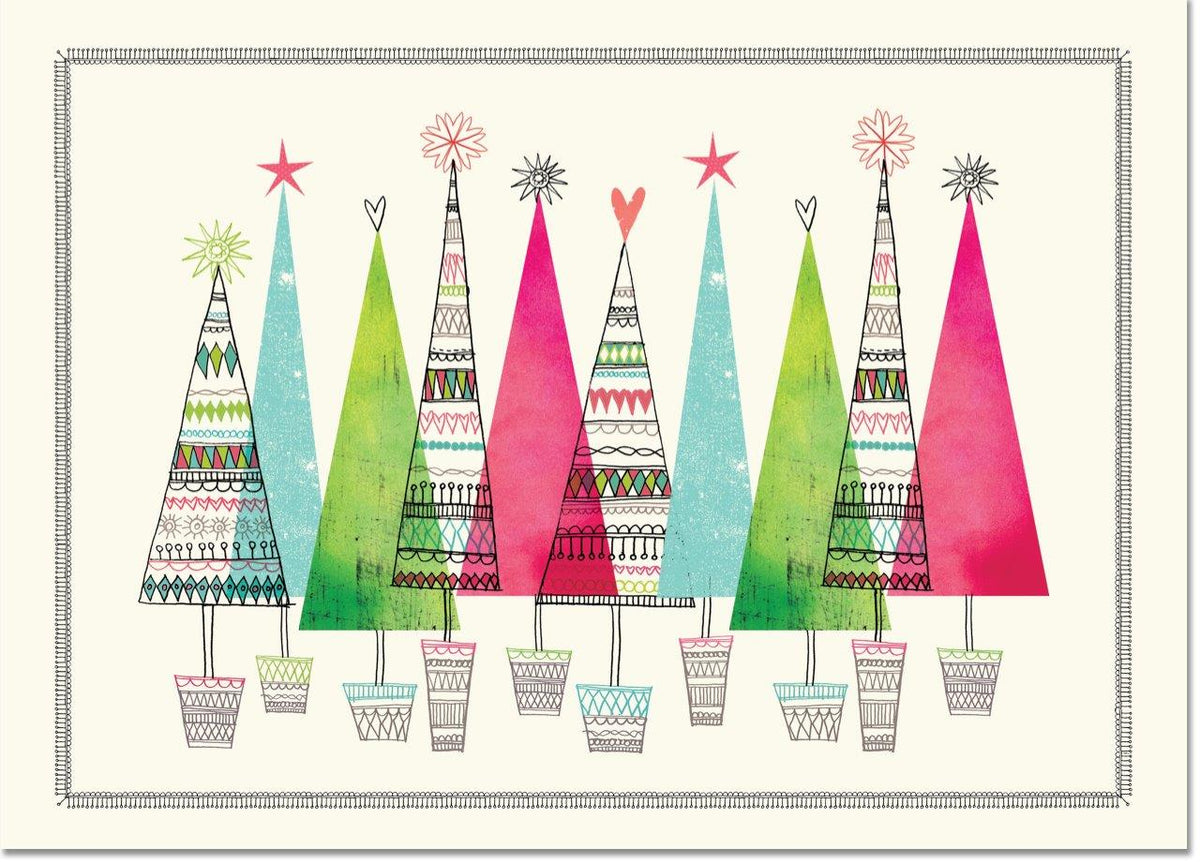 Peter Pauper Dlx Bx: Colorful Trees