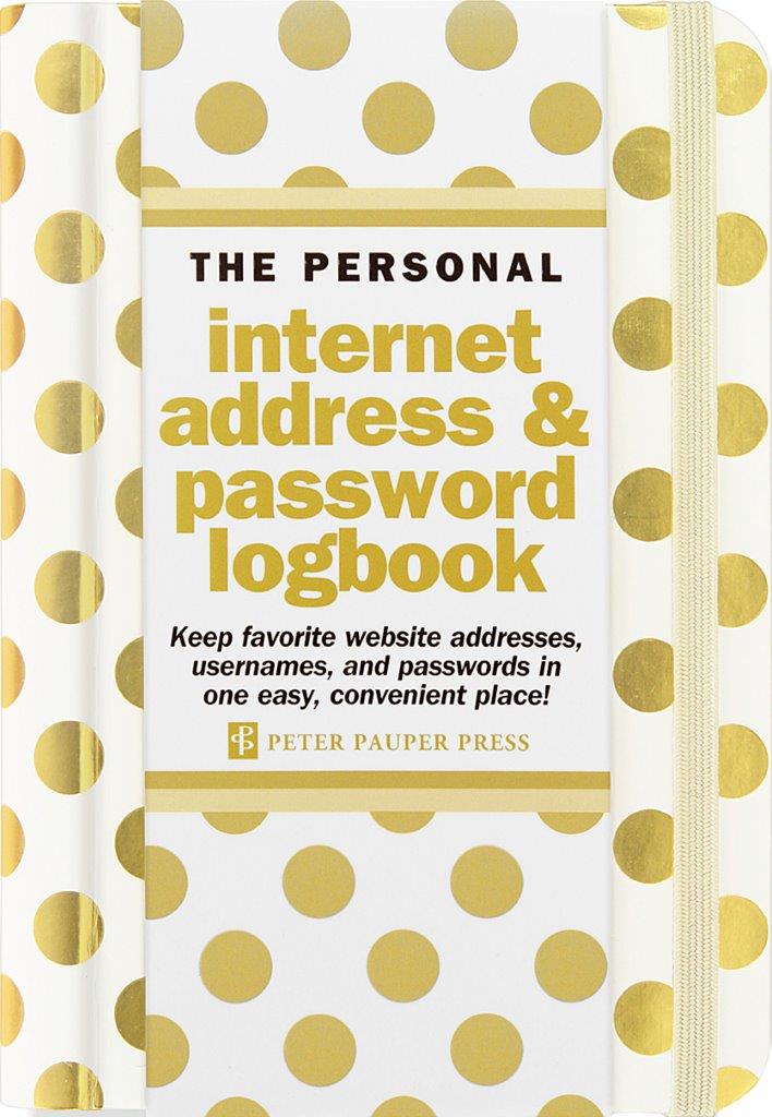 Peter Pauper Internet Log Bk Gold Dots