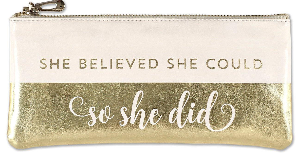 Peter Pauper Pencil Pouch She Believed