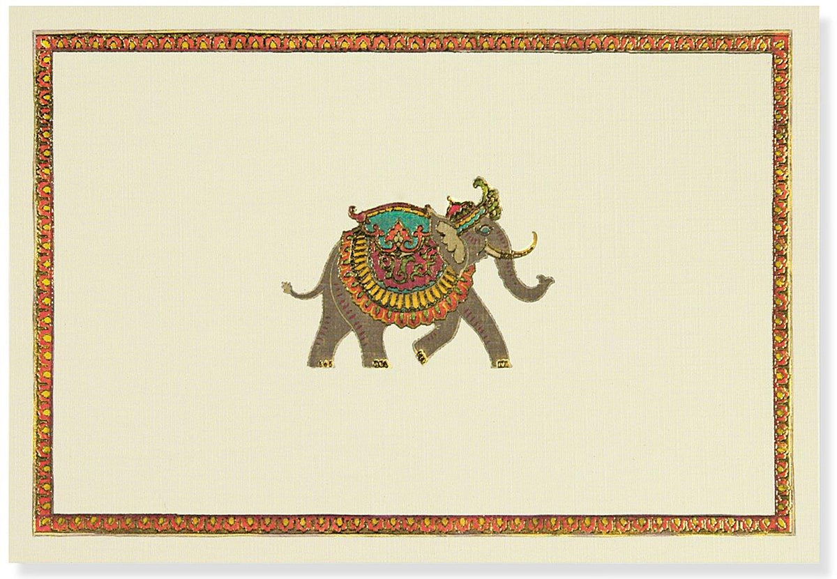 Peter Pauper Note Card Elephant Festival