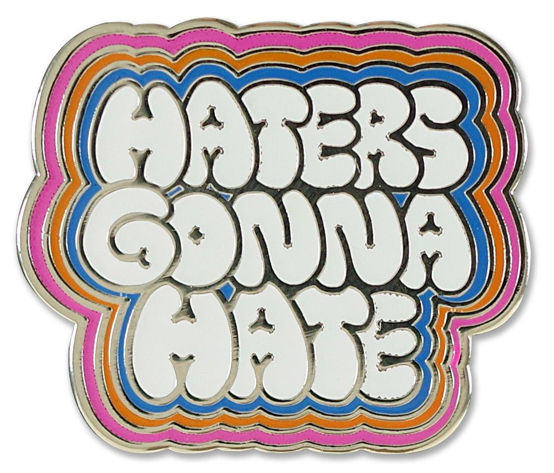 Peter Pauper Enamel Pin Haters Gonna Hate