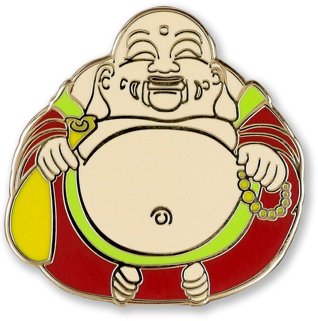 Peter Pauper Enamel Pin Laughing Buddha