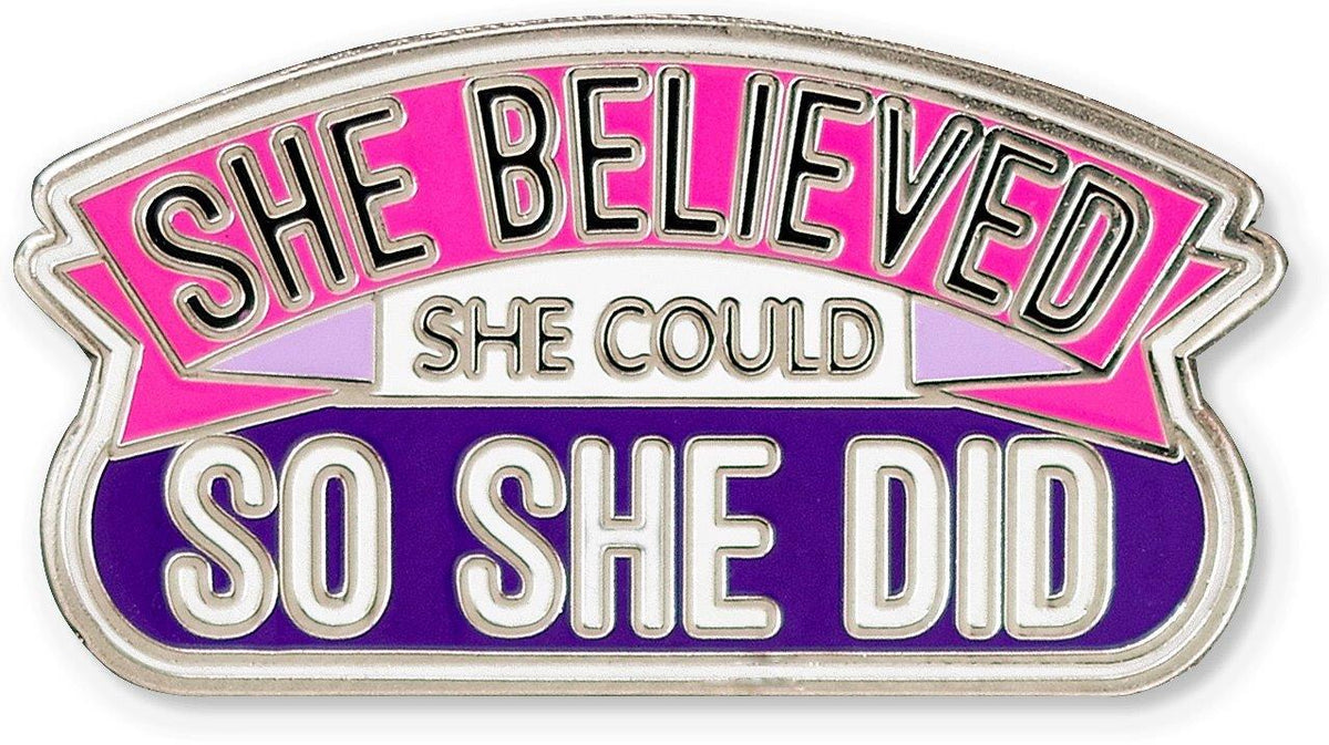Peter Pauper Enamel Pin She Believed She