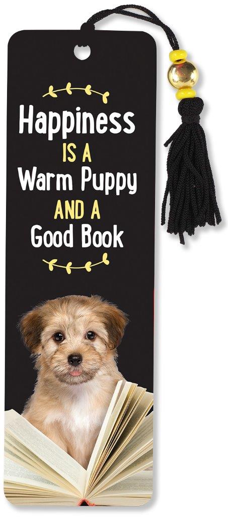 Peter Pauper Beaded Bkmk Warm Puppy Good