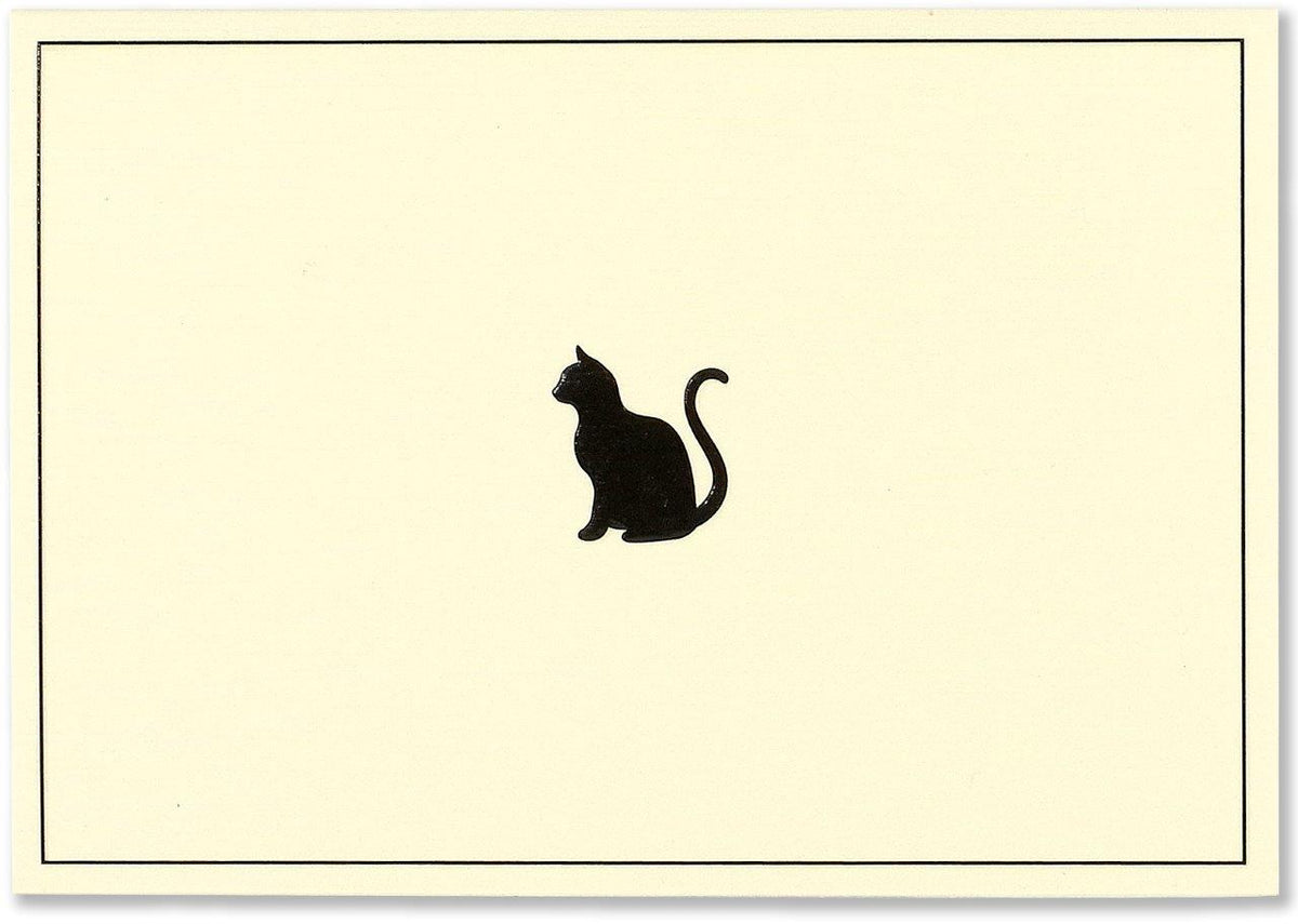 Peter Pauper Note Card Black Cat