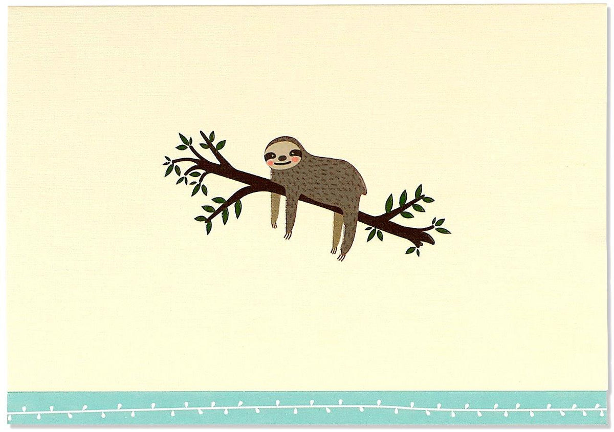 Peter Pauper Note Card Sloth