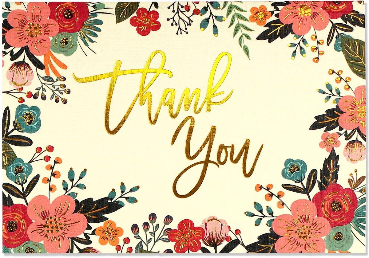 Peter Pauper Thank You Note Floral Frame