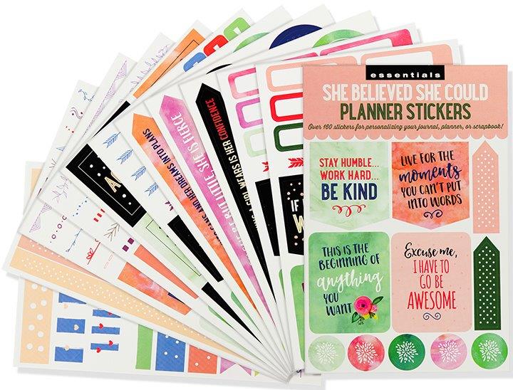 Peter Pauper Planner Stickers She Believed
