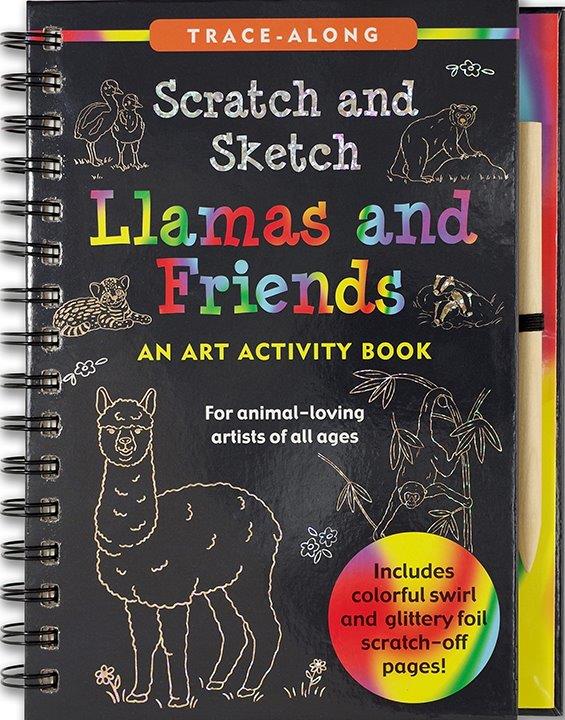 Peter Pauper Scratch &amp; Sketch Llamas &amp;