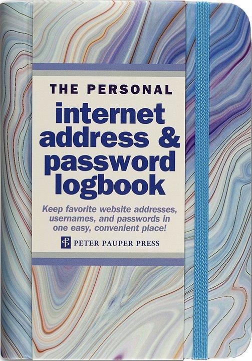 Peter Pauper Internet Log Bk Blue Agate