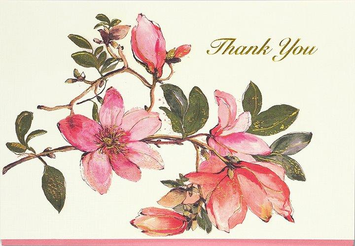 Peter Pauper Thank You Note Magnolia