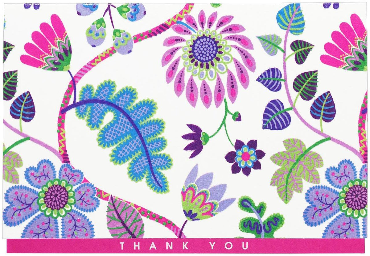 Peter Pauper Thank You Note Fantasy Floral
